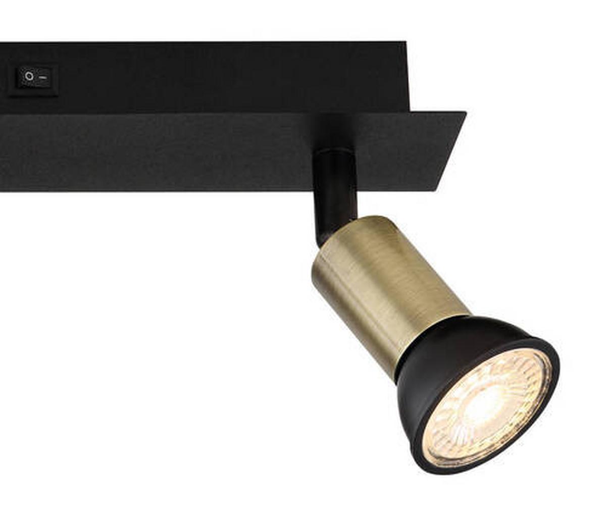 Strahler Drew in Strahler/Gold - Goldfarben/Schwarz, Design, Metall (25/6/9cm) - Globo