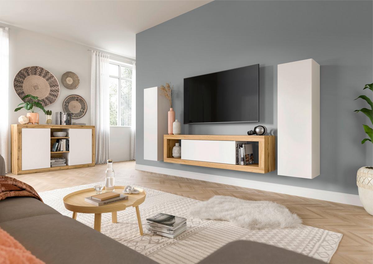 Tv Komoda Tango - hrast Wotan, Design, drvni materijal (150/39/30cm) - Modern Living