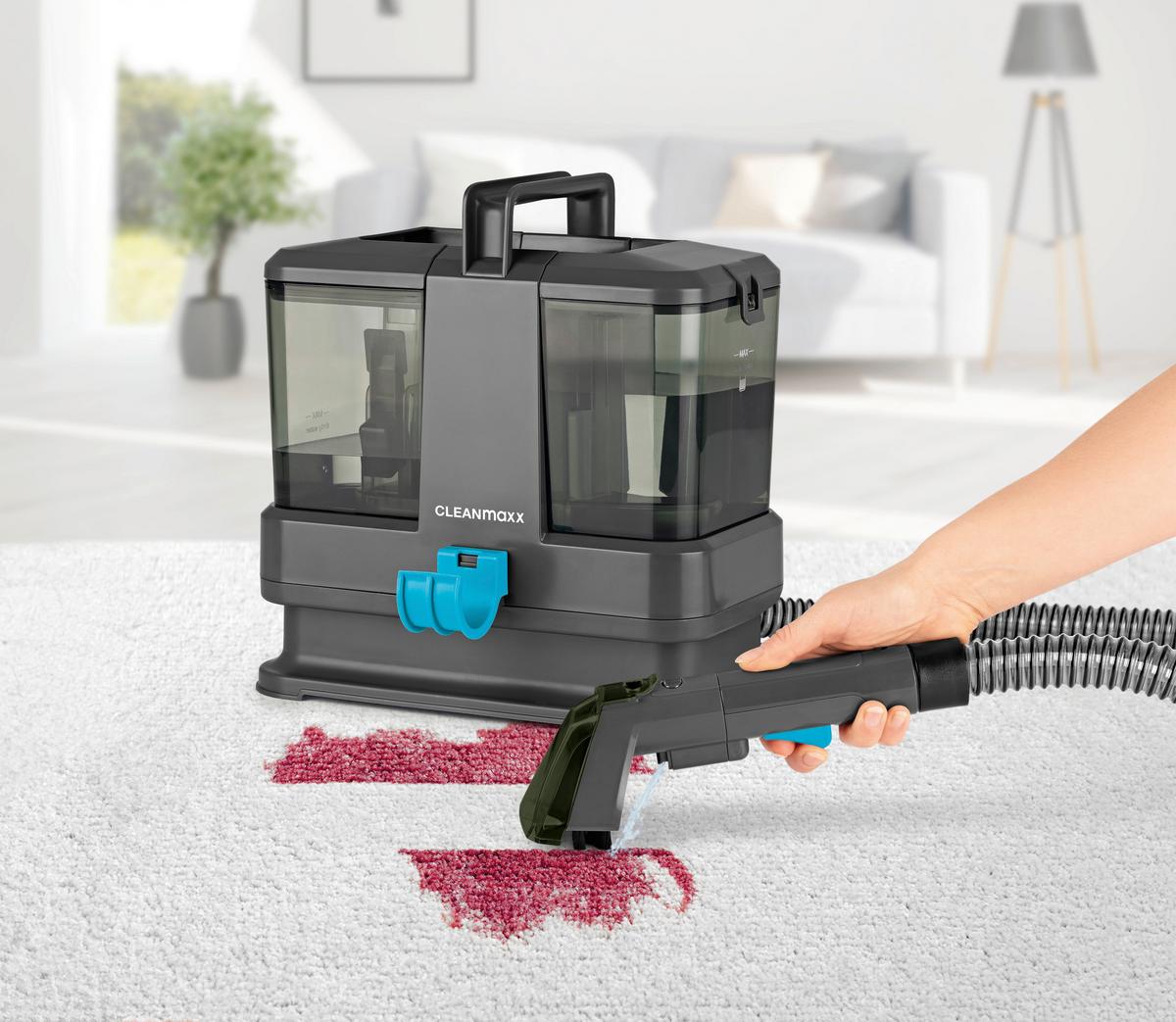 Polsterreiniger Cleanmaxx Blau/Grau max. 350 Watt - Blau/Grau, Basics, Kunststoff (26/22/27cm)