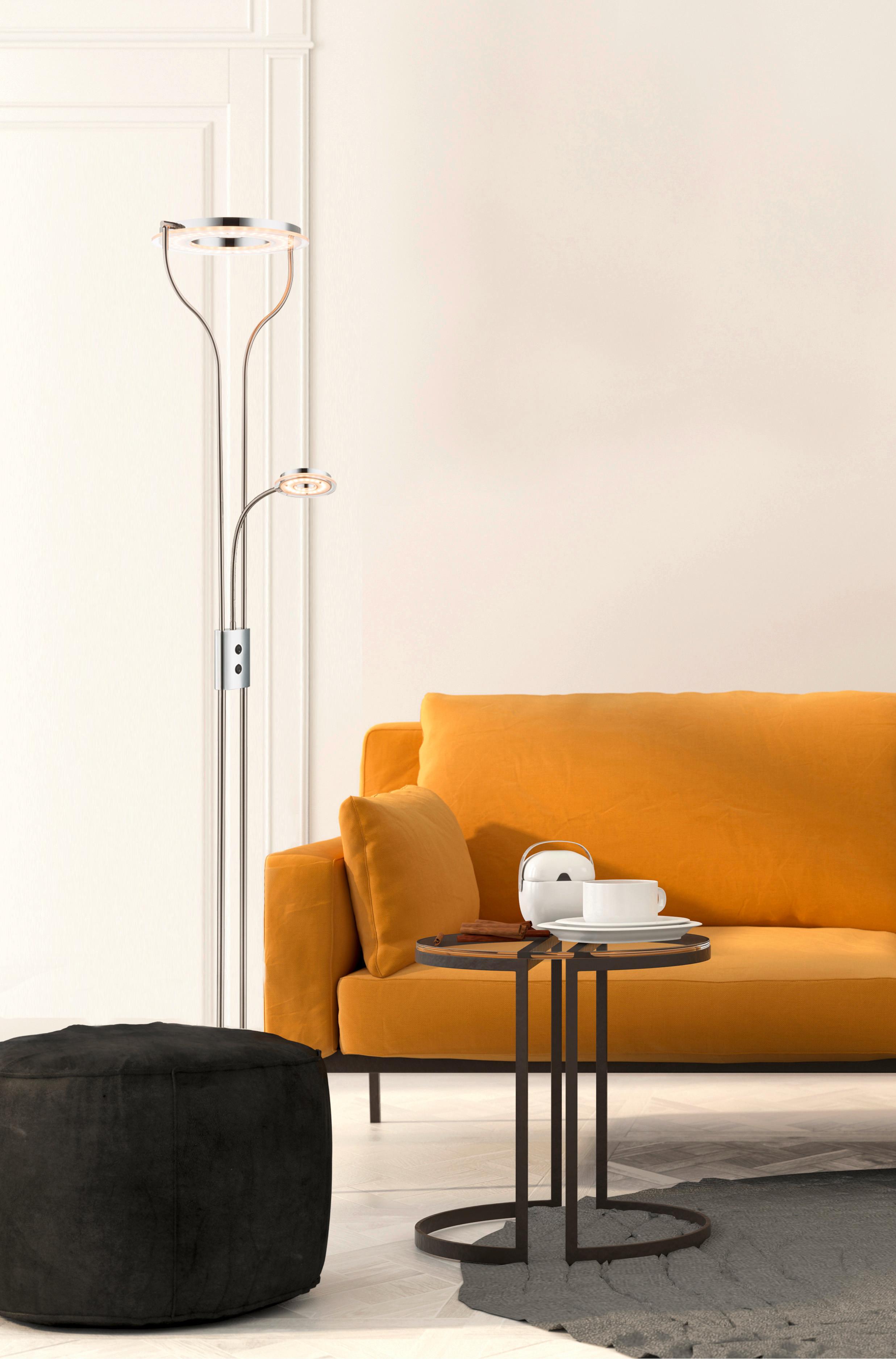 Stoječa Led-svetilka Sandi, S Sijalko - Design (35/31/194cm) - Globo