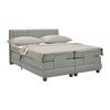 Boxspringbett Dixon Grau ca. 180x200cm - Schwarz/Grau, Konventionell, Holz/Holzwerkstoff (180/200cm) - Premium Living
