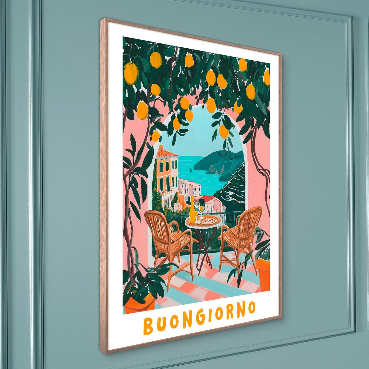 Slika Elena - barve hrasta/večbarvno, Konvencionalno, papir/leseni material (50/70cm) - Mömax