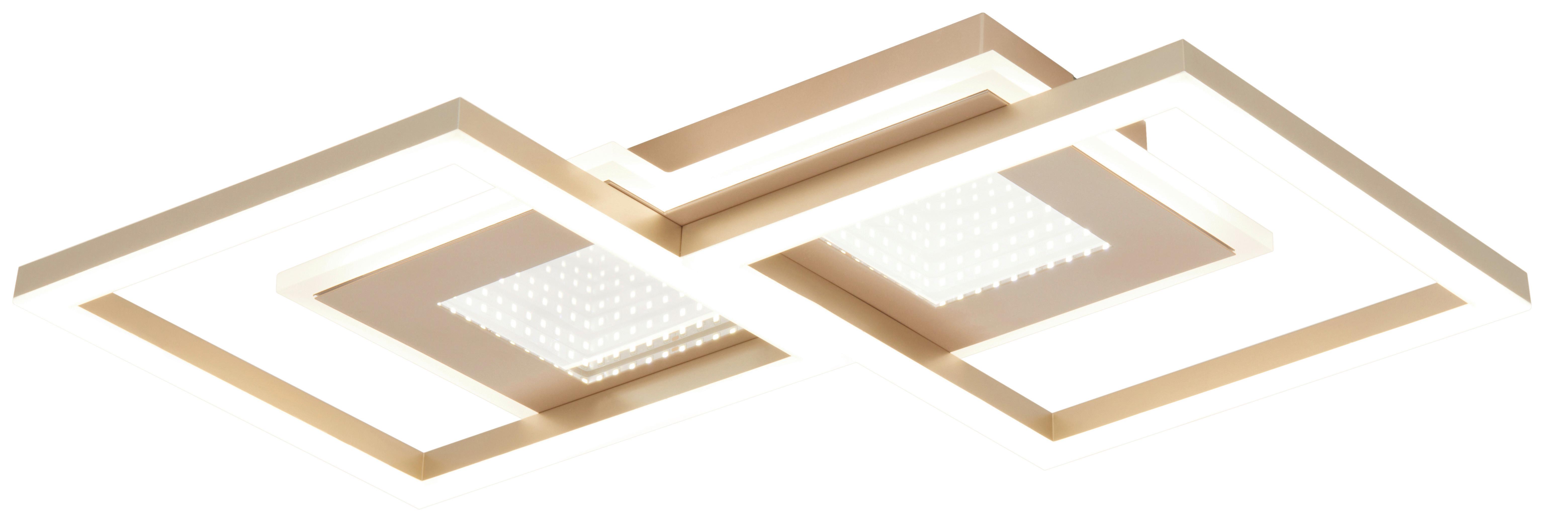 LED Mennyezeti Lámpa Tuni - akácia színű, Modern, műanyag/fém (58/34/5,5cm) - Mömax