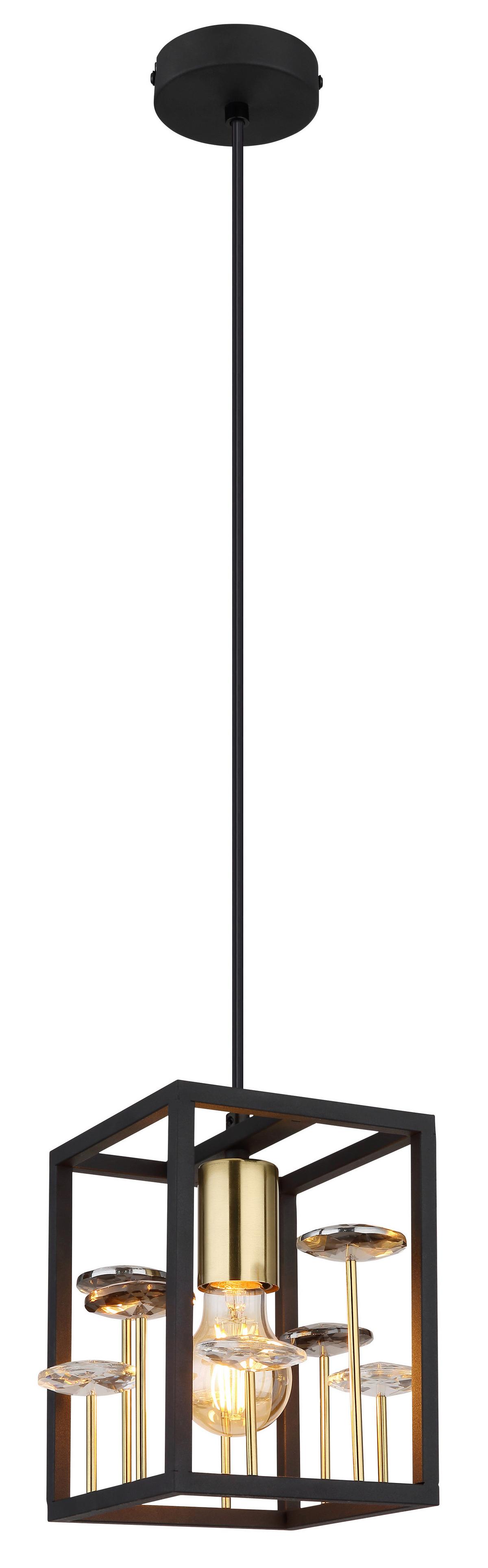 Hängeleuchte Lisbon Schwarz max. 40 Watt - Basics (15/15/120cm) - Globo