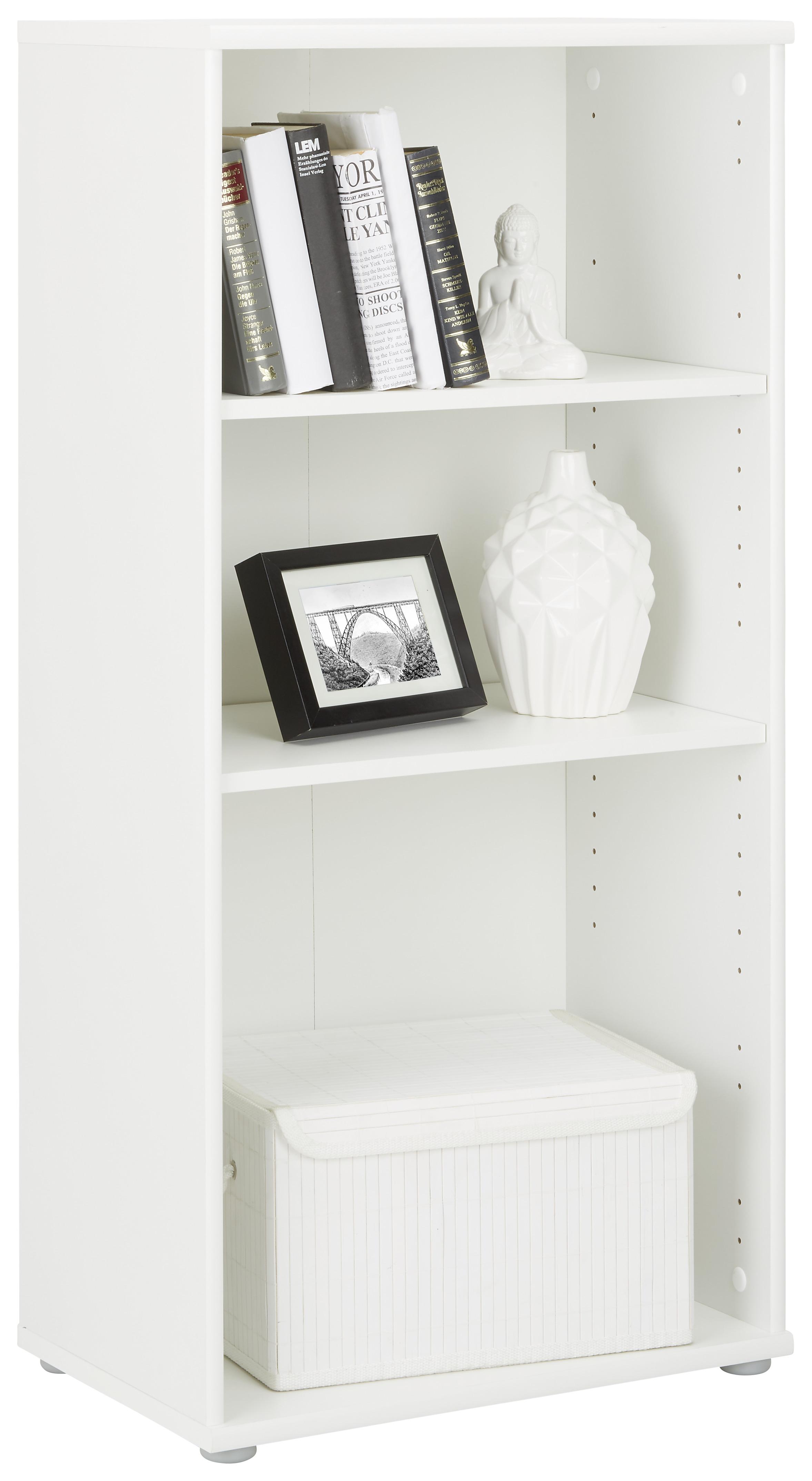 Regal in Weiß - Weiß, MODERN, Holzwerkstoff/Kunststoff (54/111/34cm) - Modern Living