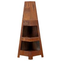 Feuerstelle Bastian ca. 50x150x50 cm Dunkelorange - Dunkelorange, KONVENTIONELL, Metall (50/150/50cm) - Gardenson