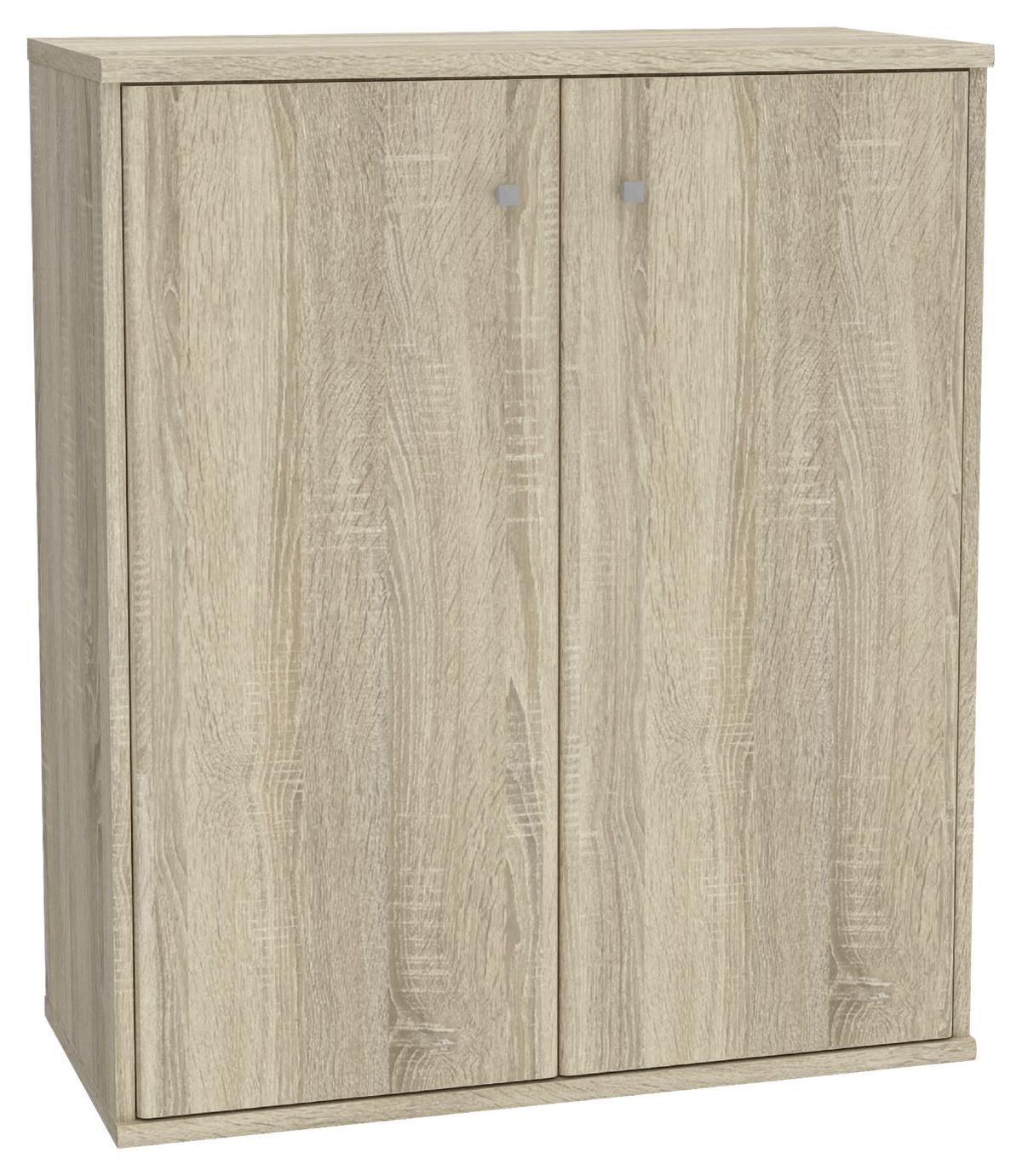 Komoda Tempra 2, Barva Hrasta - hrast sonoma, Basics, leseni material (74/86/35cm) - Mömax