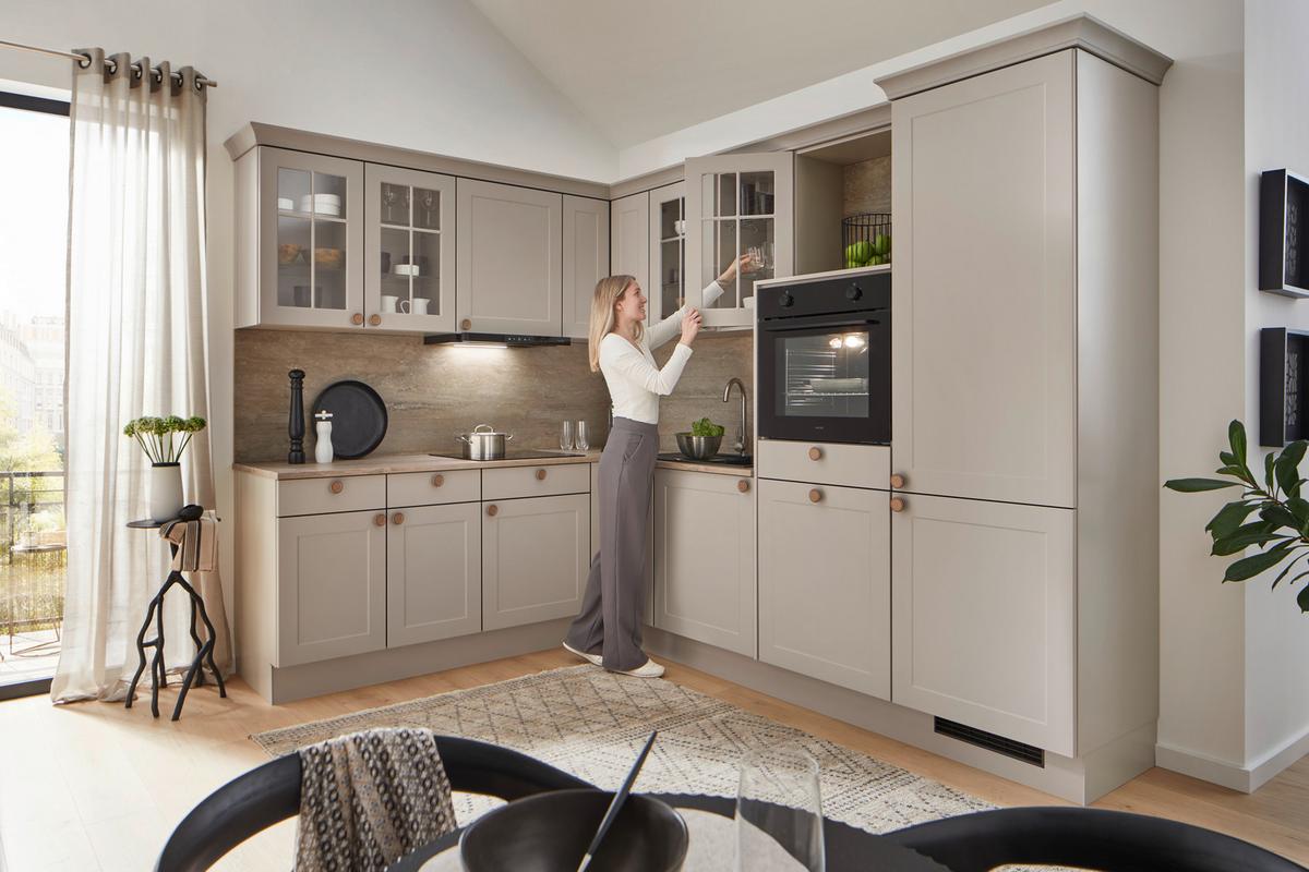 Kuhinjski Blok Ip4250 - barve bakra/rjava, Romantika, leseni material (215/276,6cm) - Impuls