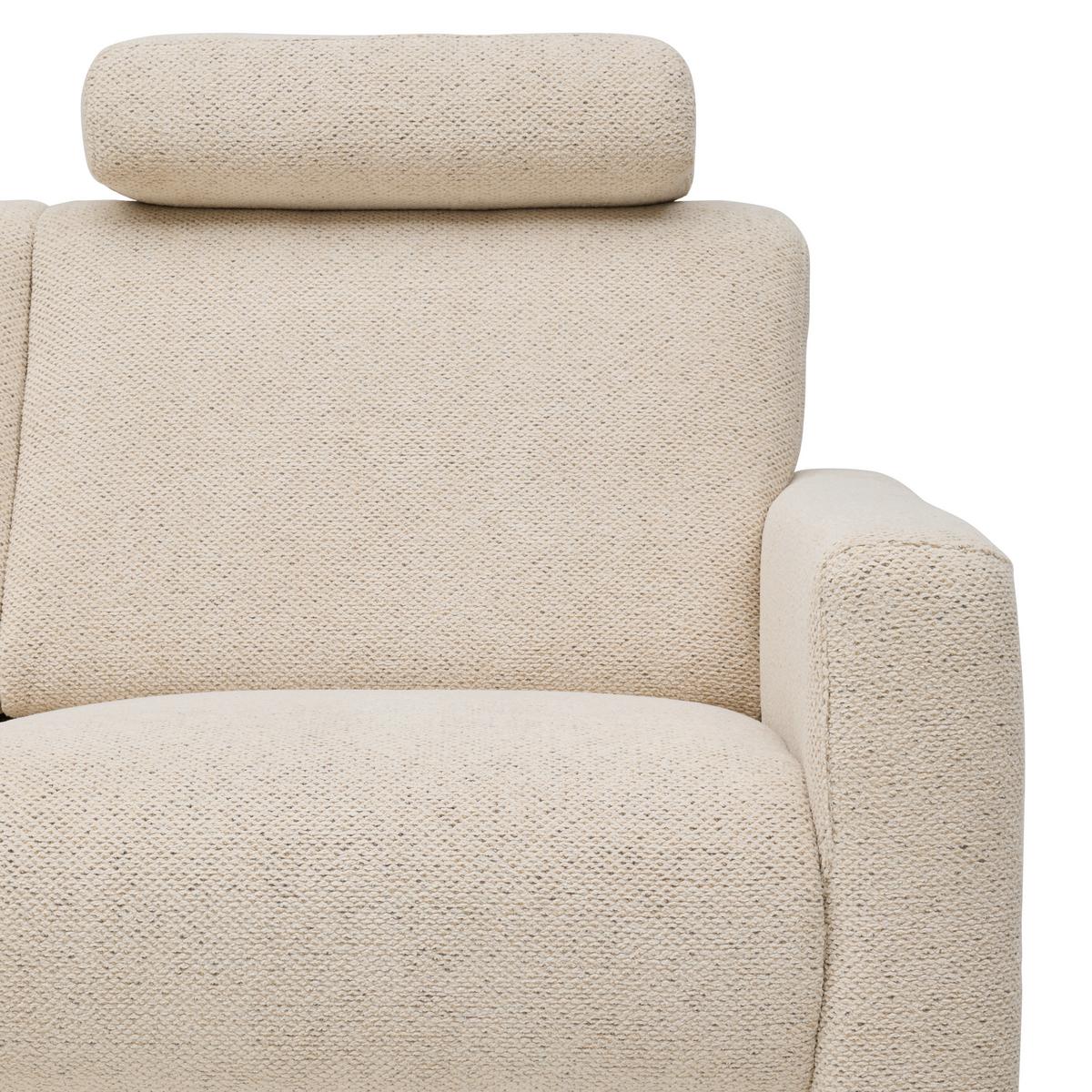 Wohnlandschaft Bassano links Naturfarben - Schwarz/Naturfarben, MODERN, Holz/Holzwerkstoff (190/85-88/235cm) - Premium Living