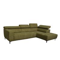 Kutna Garnitura Tarragona - zelena/crna, Moderno, tekstil (295/201cm) - Premium Living