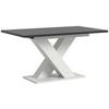 Ausziehtisch Marlon Grau/Weiß ca.150-190x90x76 cm - Dunkelgrau/Weiß, KONVENTIONELL, Holzwerkstoff (150-190/90/76cm) - MID.YOU