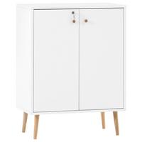 Aktenschrank Jonte ca. 65x87 cm Weiß - Weiß, MODERN, Holzwerkstoff (65,2/86,5/39cm) - MID.YOU