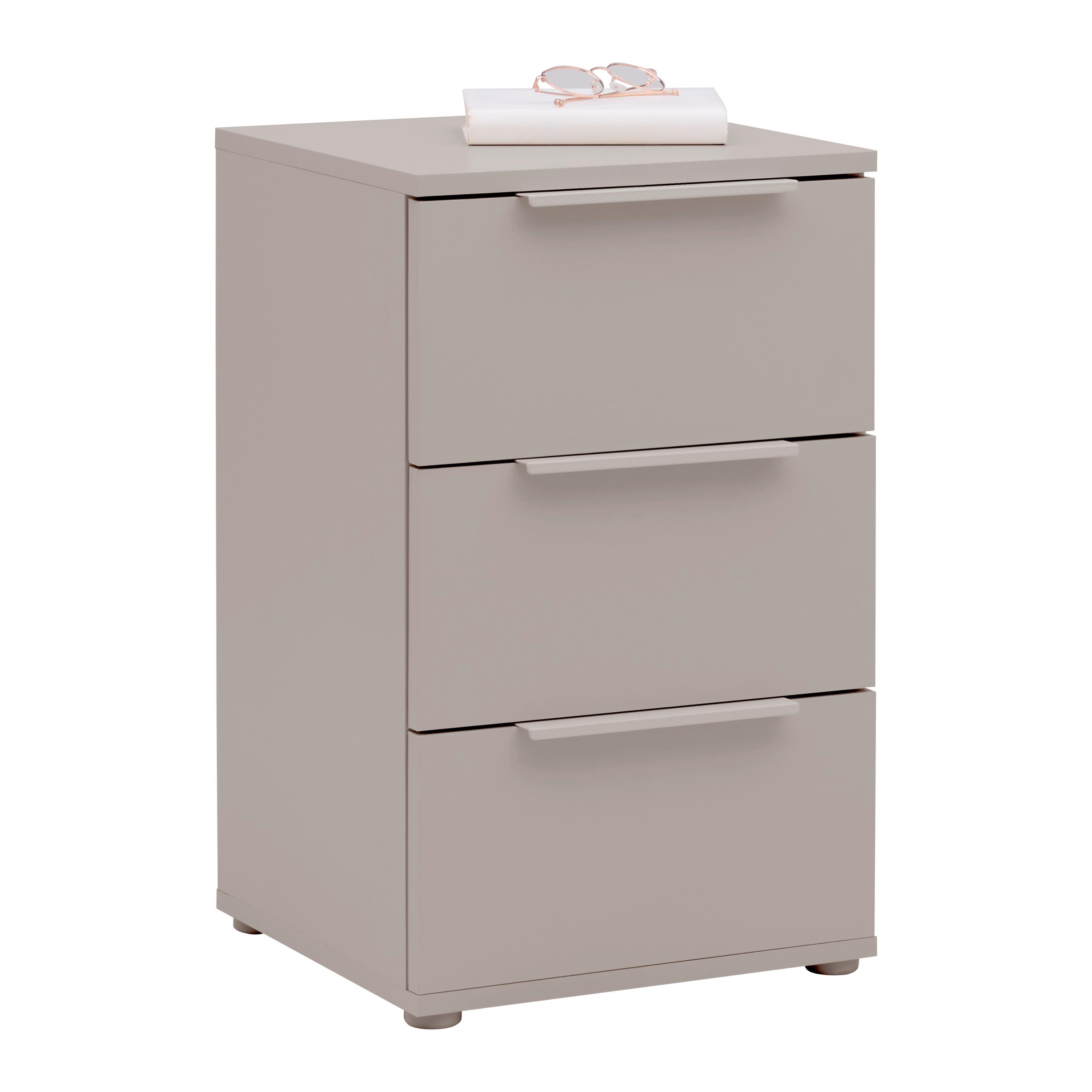 Nachttisch Dune Kaschmir ca. 40x65x38cm - Kaschmir, MODERN, Holzwerkstoff/Metall (40/65/38cm) - Mömax