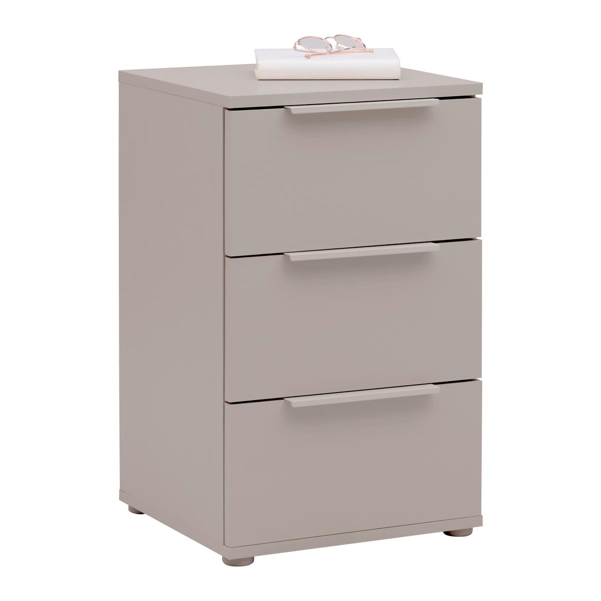 Nachttisch Dune Kaschmir ca. 40x65x38cm - Kaschmir, MODERN, Holzwerkstoff/Metall (40/65/38cm) - Mömax