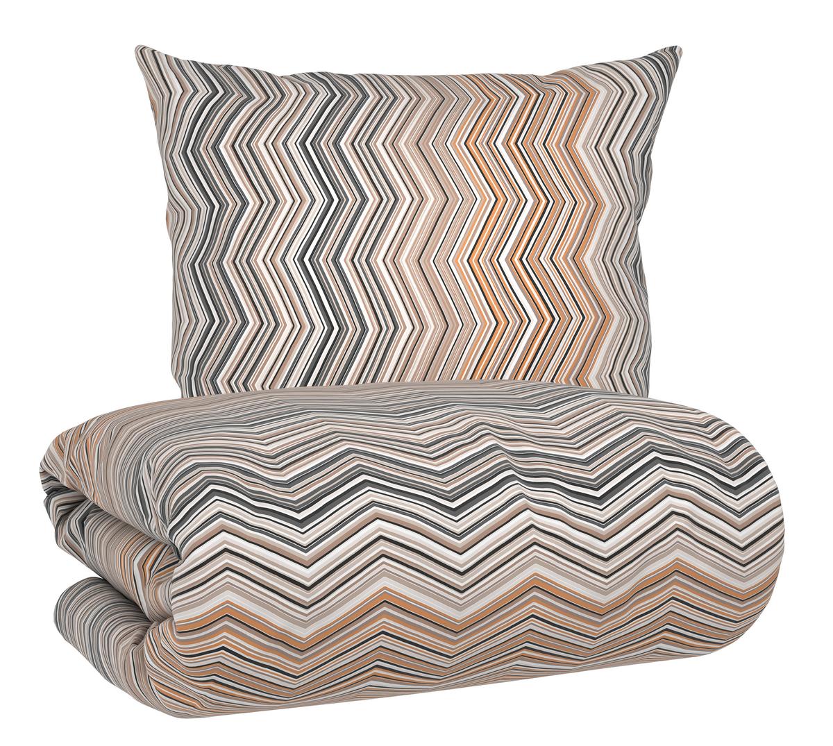 Bettwäsche ZickZack Beige ca. 135x200cm - Beige, KONVENTIONELL, Textil (135/200cm) - Mömax
