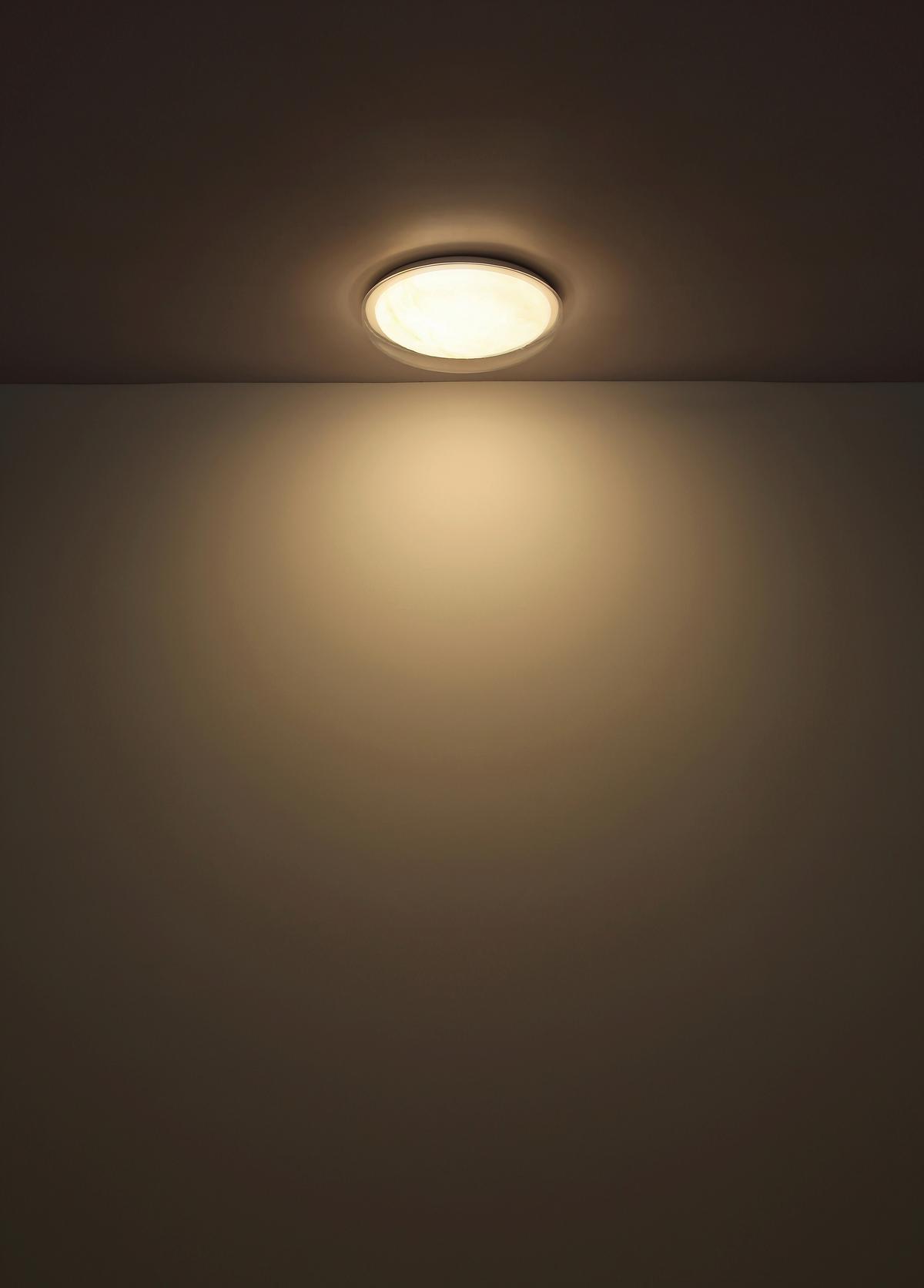 LED-DECKENLEUCHTE 41779-24 TYRONE - Klar/Weiss, Basics, Kunststoff/Metall (38,5/8cm) - Globo