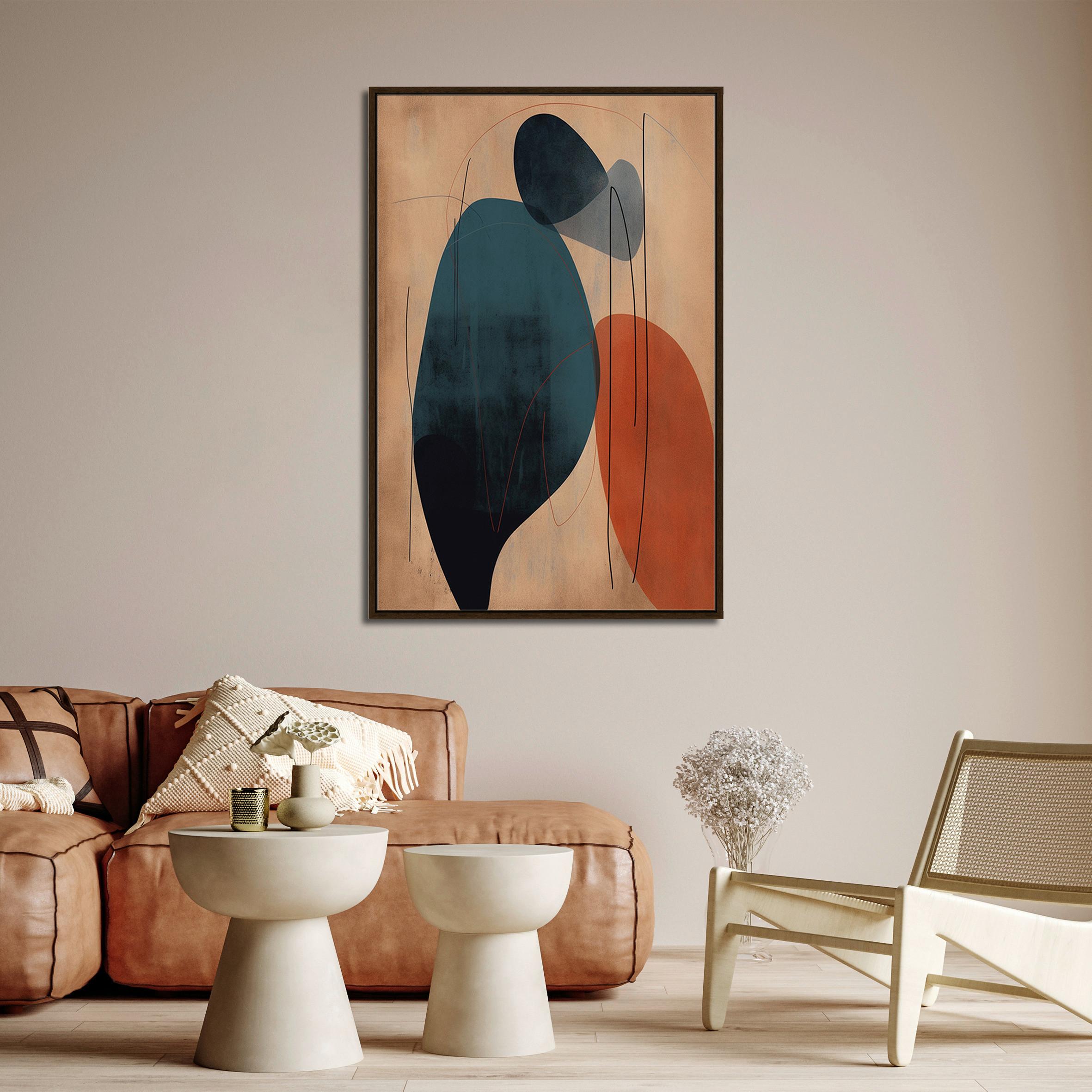 Keilrahmenbild Lotta ca. 60x90cm - Dunkelbraun/Beige, MODERN, Holzwerkstoff/Kunststoff (60/90cm) - Premium Living