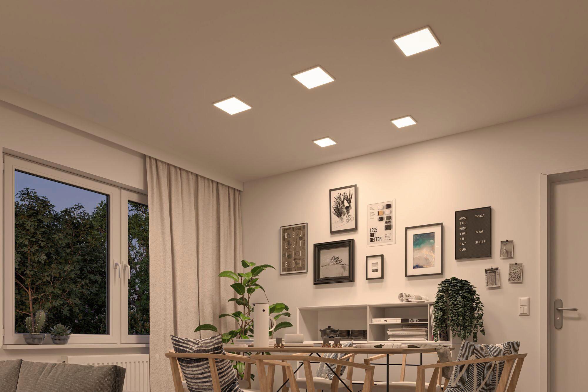LED-Deckenleuchte Areo VariFit in Weiß max. 15 Watt - Weiß, Basics, Kunststoff (23/23cm) - Paulmann