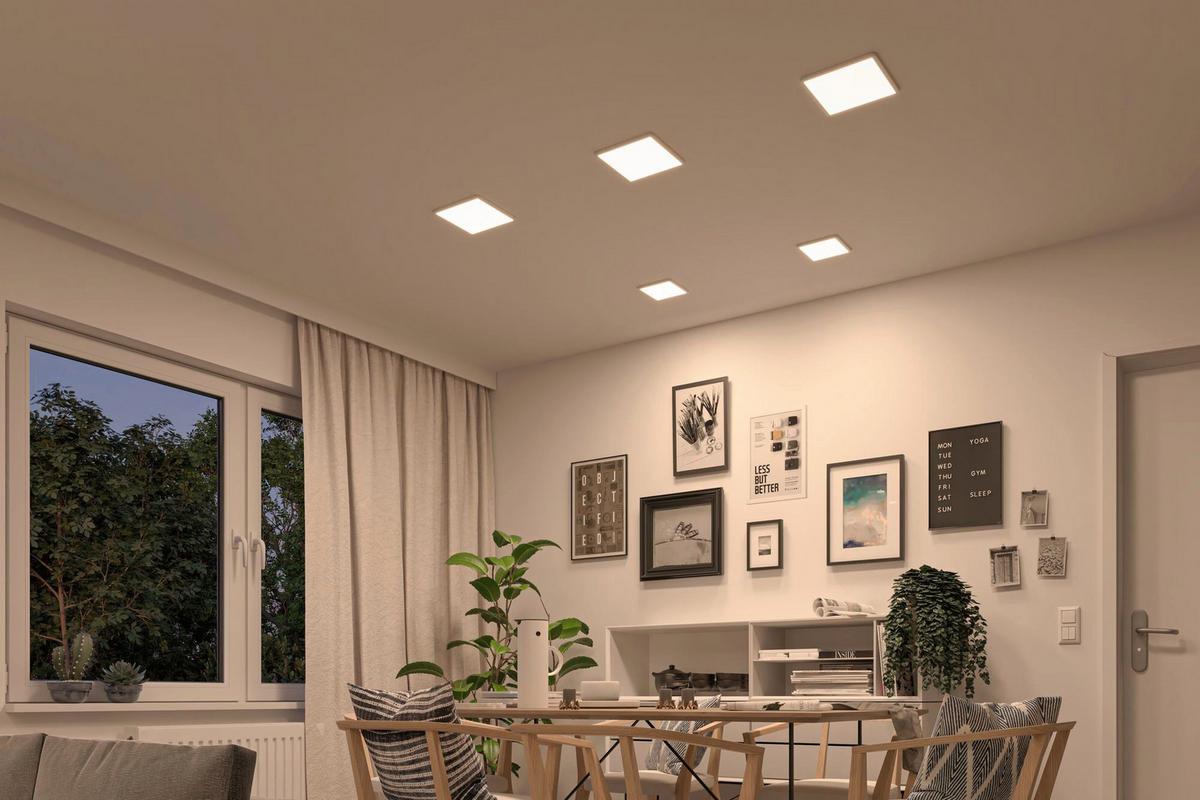 LED-Deckenleuchte Areo VariFit in Weiß max. 15 Watt - Weiß, Basics, Kunststoff (23/23cm) - Paulmann