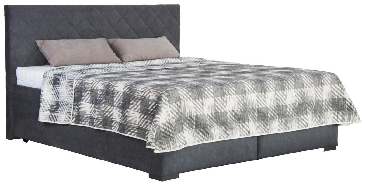 Tapecirani Krevet Klara - siva/tamno siva, Moderno, drvo/tekstil (180/200cm)