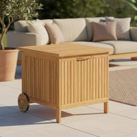 Kissenbox Franca Teakfarben aus Holz - Teakfarben, MODERN, Holz (55/53/60cm) - Bessagi Garden