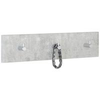 Cuier de perete cu cârlige EDDY 3 -SB- - gri, material pe bază de lemn (34/8/5cm) - Modern Living