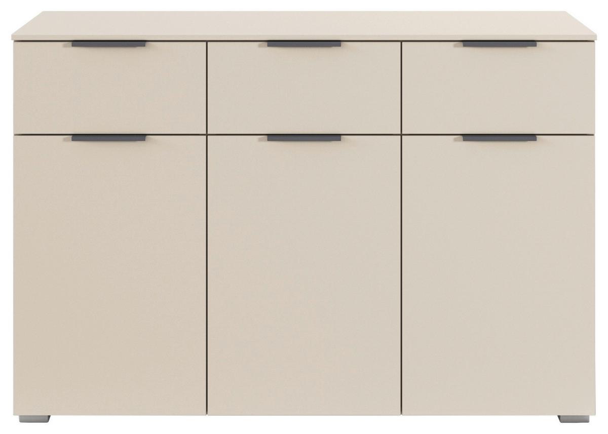 Komoda Alabama - siva/boje šampanjca, Trend, drvni materijal/metal (120/81/42cm) - Modern Living