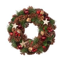WIENIEC 18HBA5257 - różnokolorowy, Natur, tworzywo sztuczne/materiały naturalne (34cm) - X-Mas