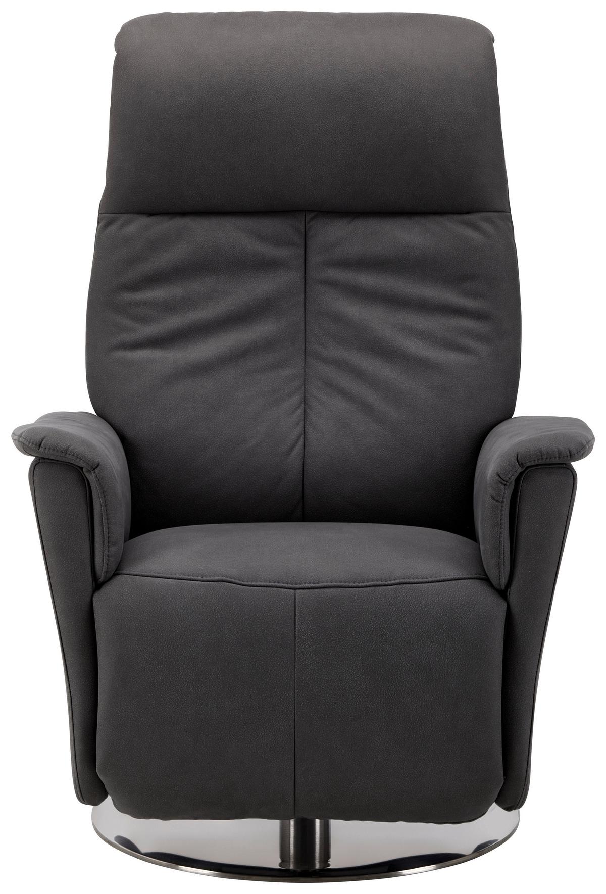 Relaxsessel Tom in Graphitfarben - Graphitfarben, MODERN, Textil/Metall (78/108/85cm) - Premium Living