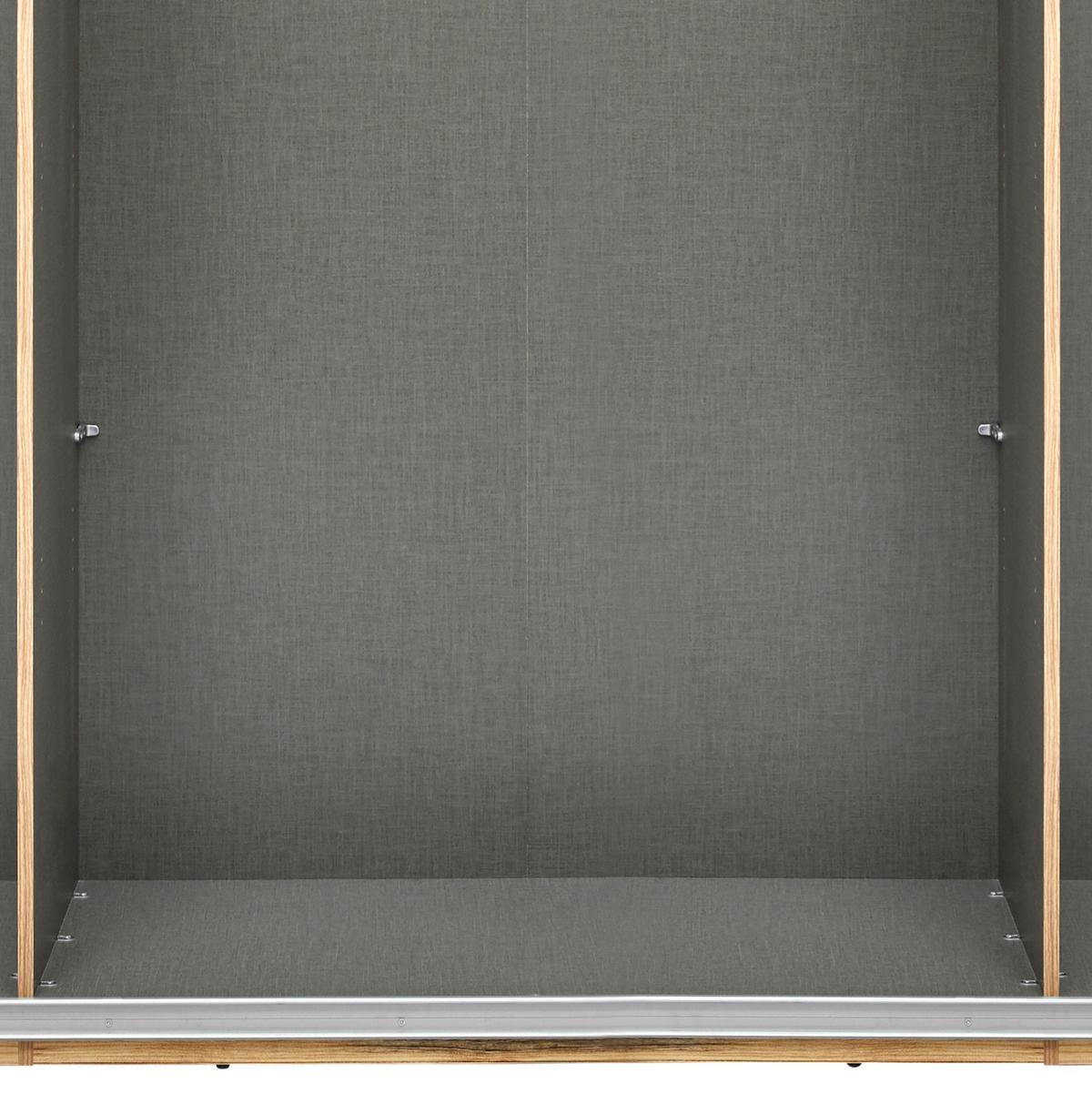 Dulap cu uși glisante Alicante - culoare lemn molid/culoare lemn stejar, Modern, material pe bază de lemn (270/210/60cm)
