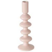 Stabkerzenhalter Luna I Hellrosa - Hellrosa, Basics, Keramik (9/26cm) - Mömax