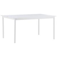 Gartentisch Modena ca. 150x100x75 cm Weiß - Weiß, KONVENTIONELL, Metall (150/100/75cm) - Gardenson