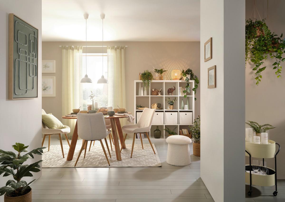 Raumteiler in Weiß - Weiß, KONVENTIONELL, Holzwerkstoff (147/147/38cm) - Based