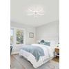 LED-TAKLAMPA WILMA - vit, Modern, metall/plast (60/60/8,5cm) - Mömax