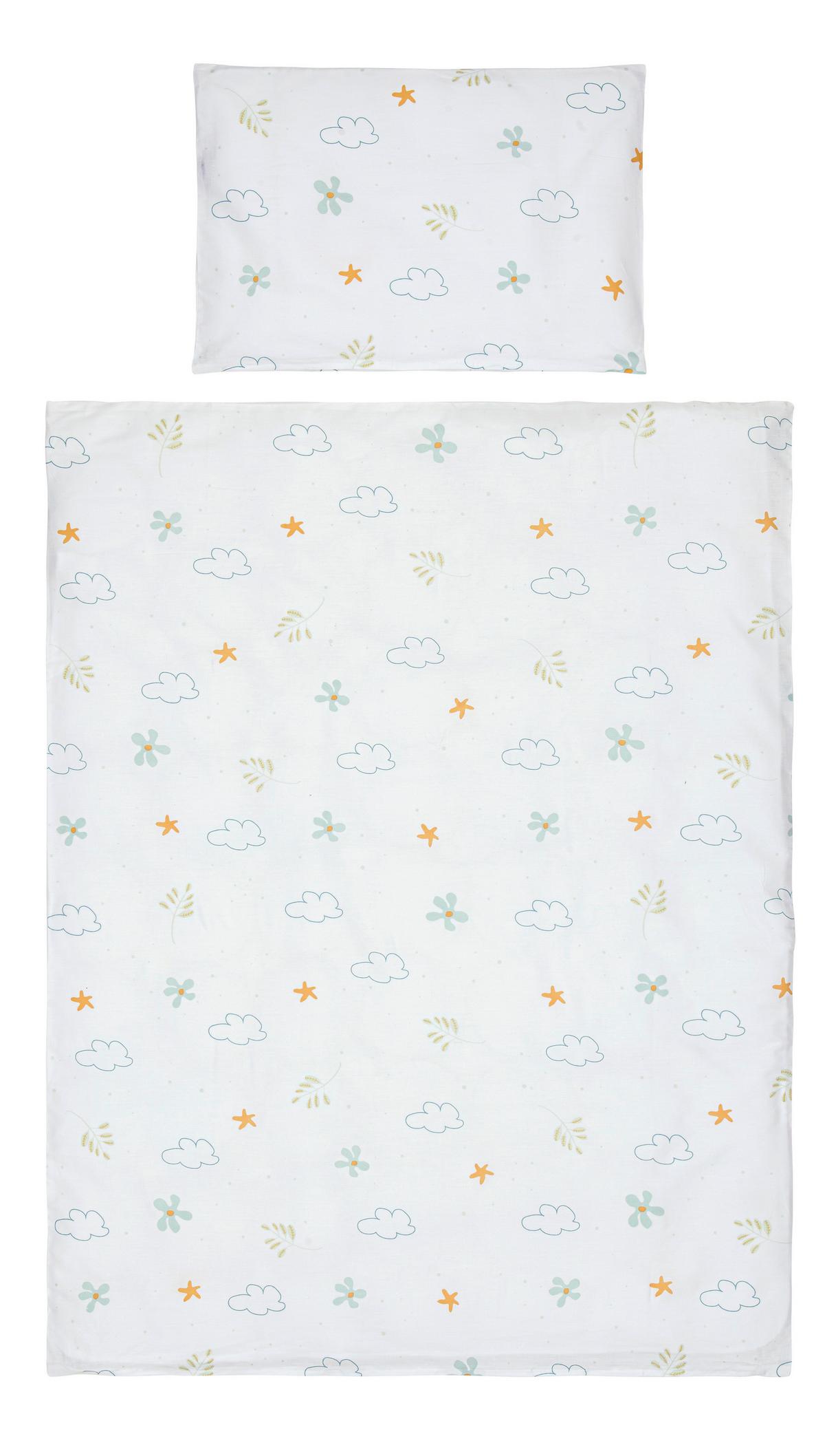 Kinderbettwäsche Sally ca. 100x135cm - Weiß, MODERN, Textil (100/135cm) - Premium Living