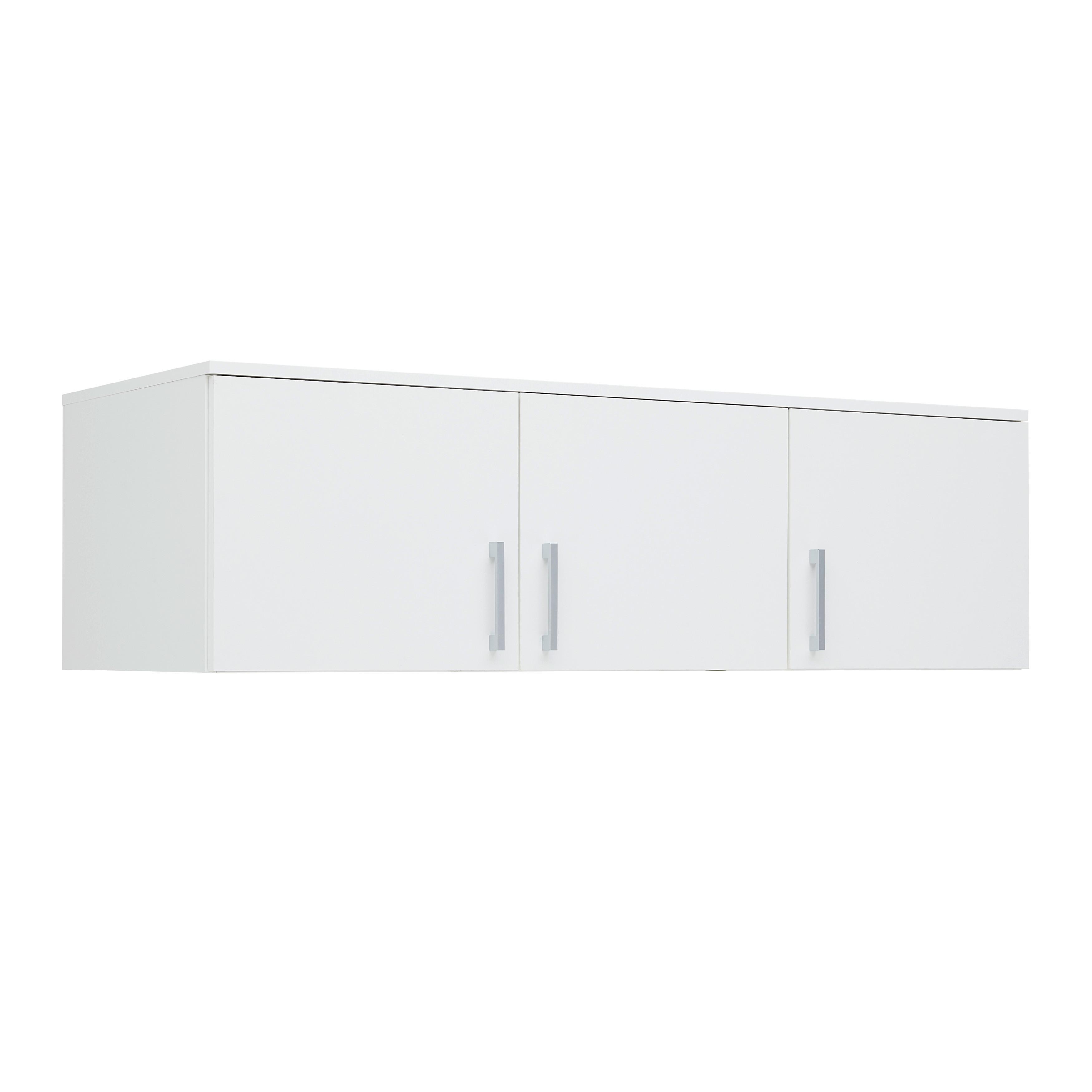 Aufsatzschrank Lasse Weiß - Weiß/Grau, KONVENTIONELL, Holz/Kunststoff (135/40/55cm) - Mömax