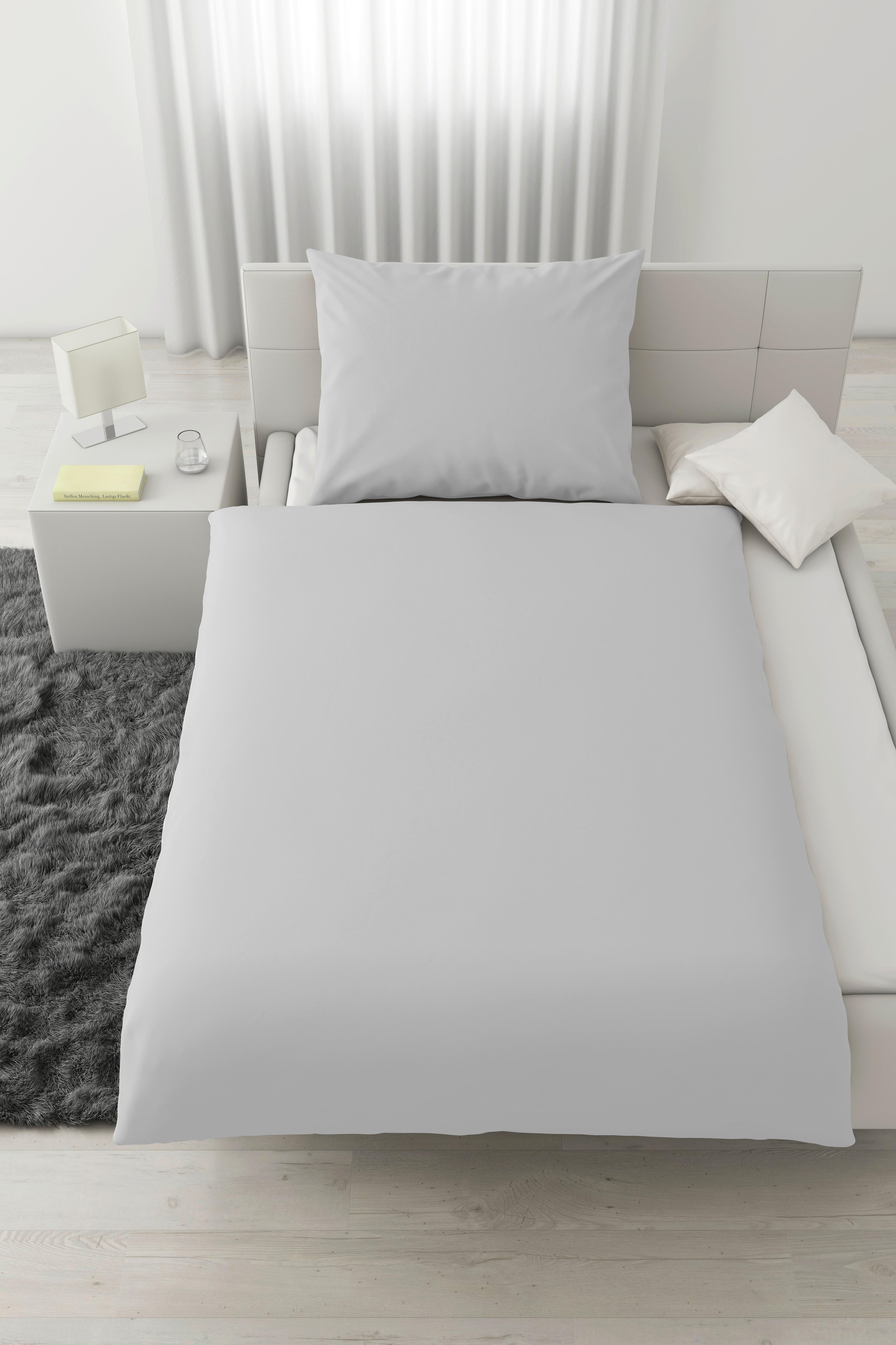 Posteljnina Stone Washed Uni, Svetlo Siva, 60/80, 140/200 - svetlo siva, Romantika, tekstil (140/200cm) - Modern Living