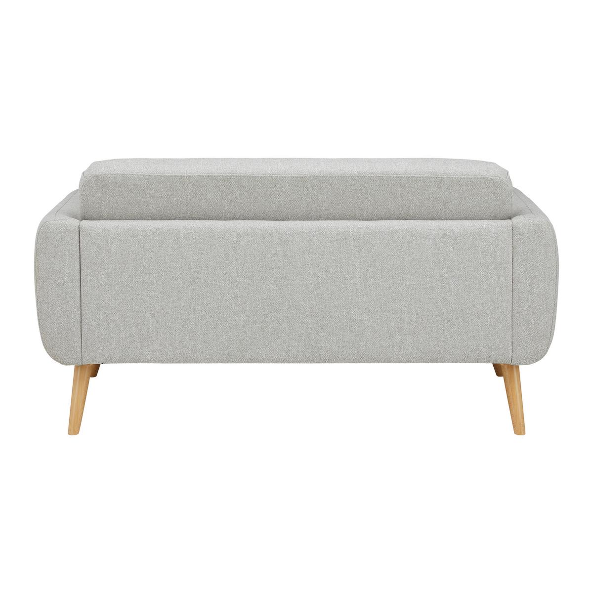 Sofa Pia Hellgrau Webstoff - Hellgrau/Naturfarben, MODERN, Holz/Textil (146/76/75cm) - Bessagi Home