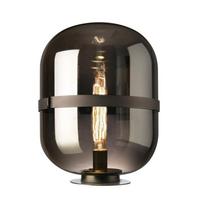 LAMPA STOŁOWA BALONI - srebrny/czarny, Design, metal/szkło (34/45cm) - Sompex