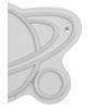 LED-DEKORATIONSLAMPA ERDIO - vit/transparent, Modern, plast (40/26/1cm) - Mömax
