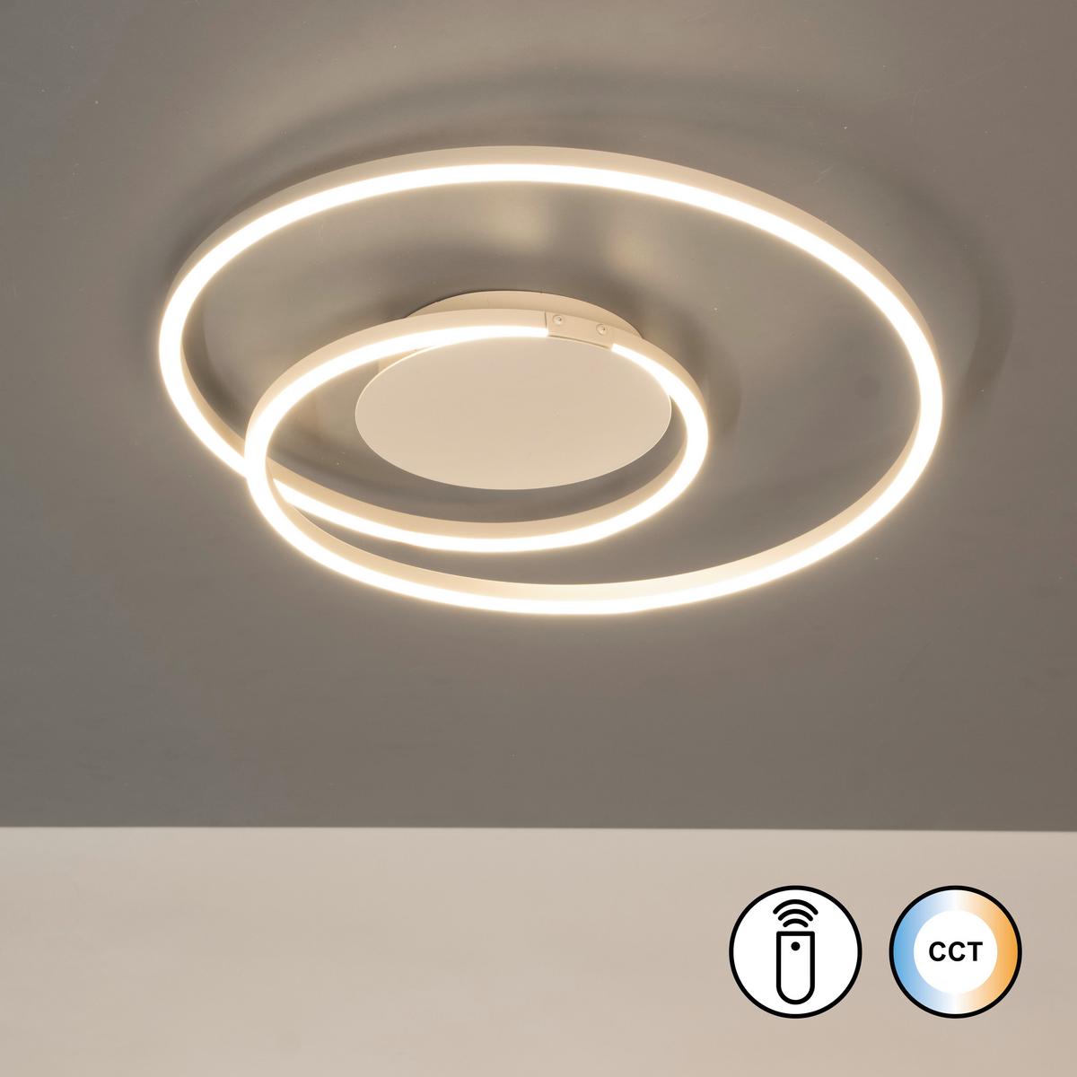 LAMPA SUFITOWA LED 21542 HOLY - kolor piaskowy, Design, metal (49/7,5cm) - Fischer & Honsel