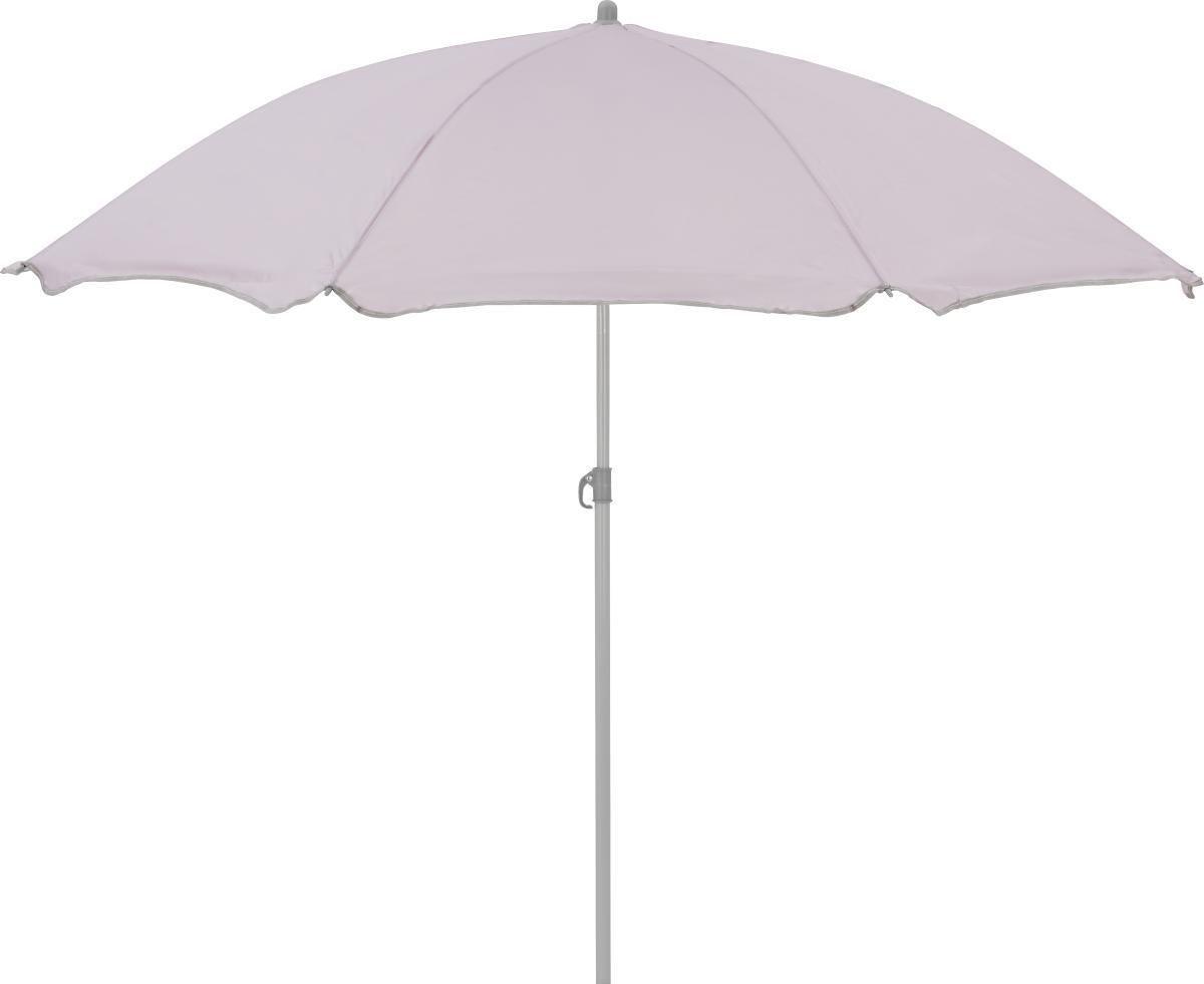 Sonnenschirm Lecci Altrosa aus Textil/Metall - Altrosa/Grau, Kunststoff/Textil (180/190cm) - Mömax