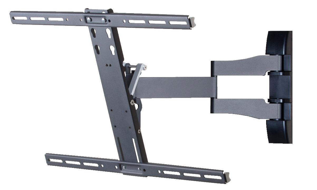 TV-Wandhalter WS 100 ca. 62x42 cm Schwarz - Schwarz, KONVENTIONELL, Metall (62/42/49cm) - MID.YOU
