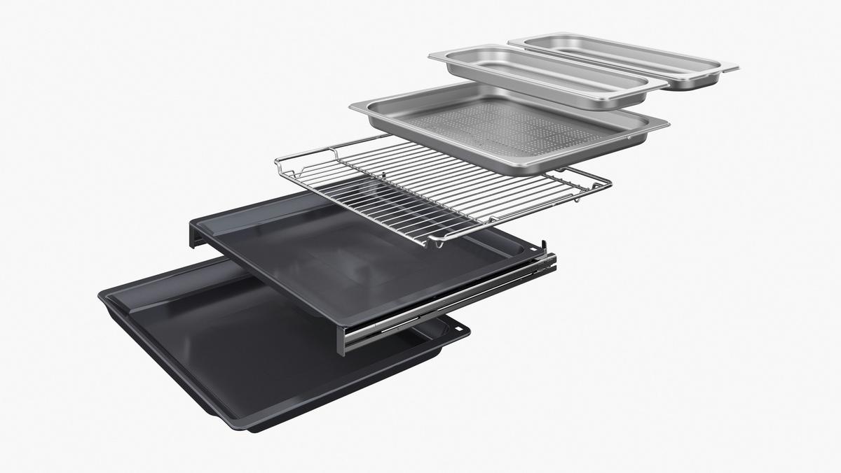 KOMPAKTBACKOFEN CS958GCB1 - Edelstahlfarben/Schwarz (59,4/45,5/54,8cm) - Siemens
