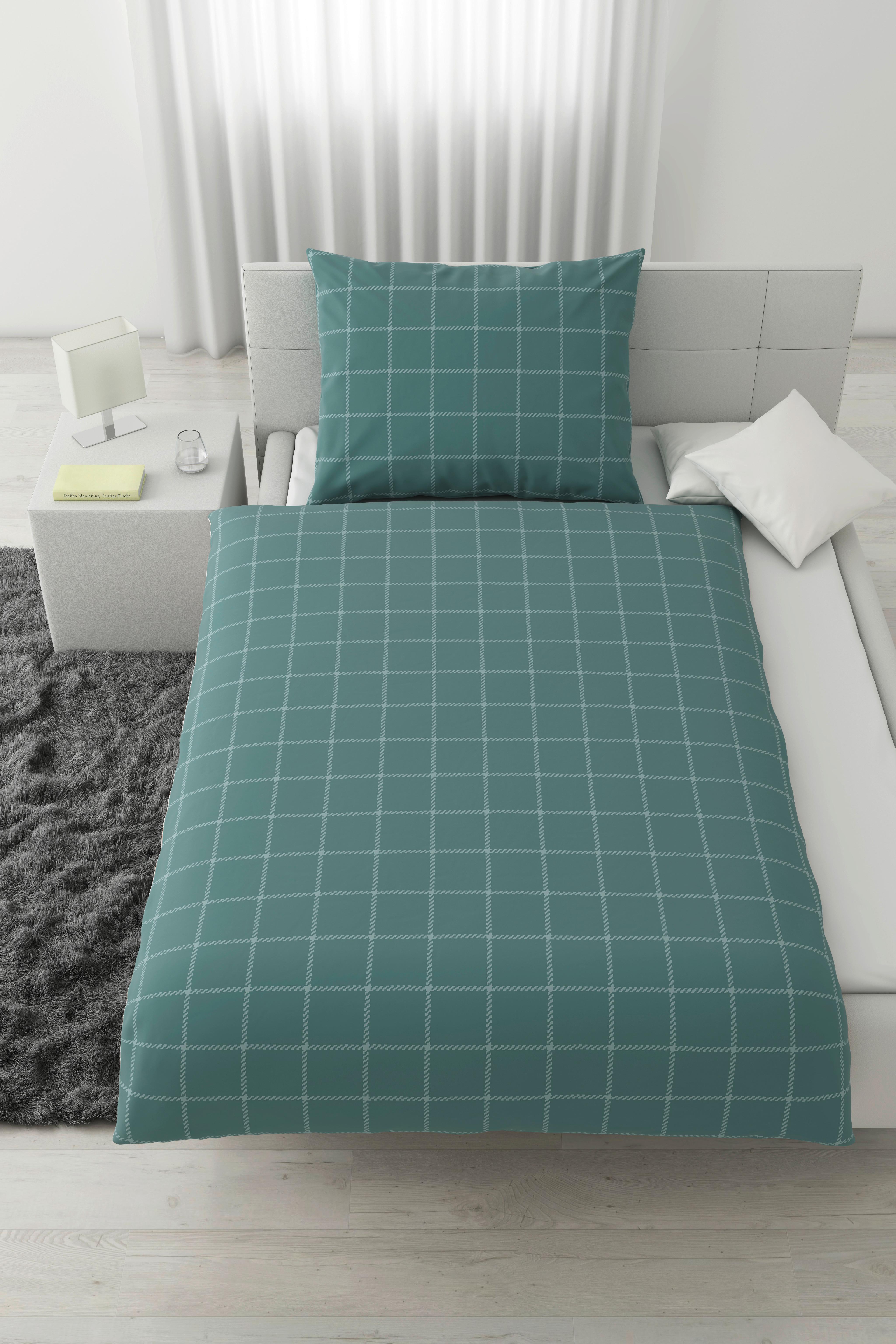 Ágyneműhuzat-garnitúra Karo Allover - kék, Konventionell, textil (140/200cm) - Mömax