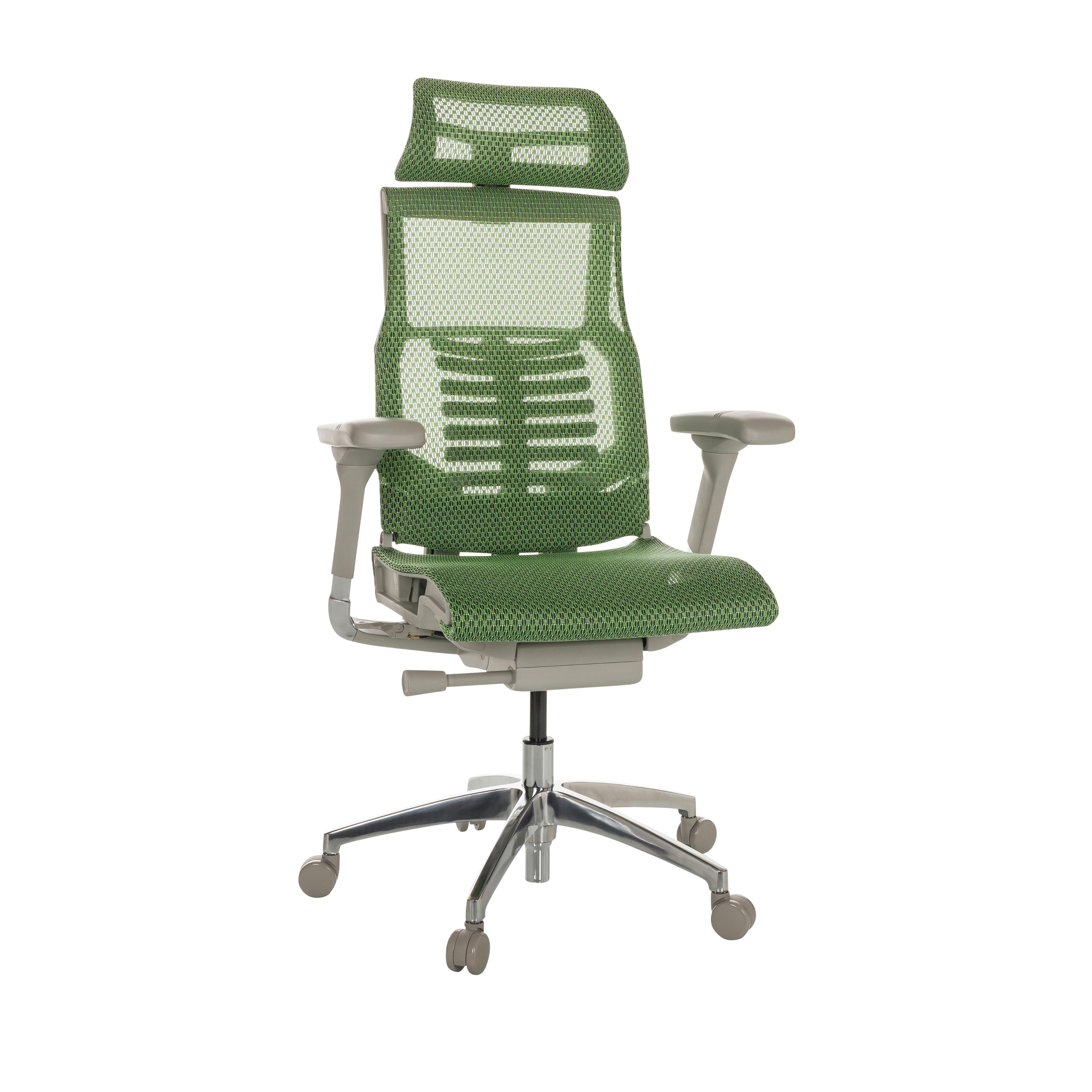 Pisarniški Stol Dynafit Ii G, Zelena - zelena/barve aluminija, Basics, kovina/umetna masa (67/119-135/60cm) - MID.YOU
