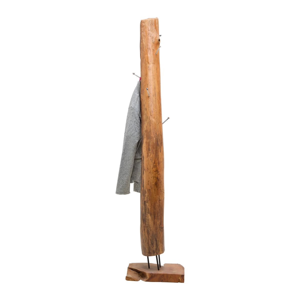 Kleiderständer in Teakfarben - Teakfarben, Lifestyle, Holz (32/180/32cm) - Premium Living