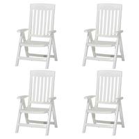 Gartenstuhl-Set Palma Weiß Kunststoff klappbar - Weiß, KONVENTIONELL, Kunststoff (46,5/111/50cm) - Sieger