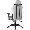 GAMINGSTOL PRINCE - vit/grå, Modern, textil/plast (67/126/67cm) - Dxracer
