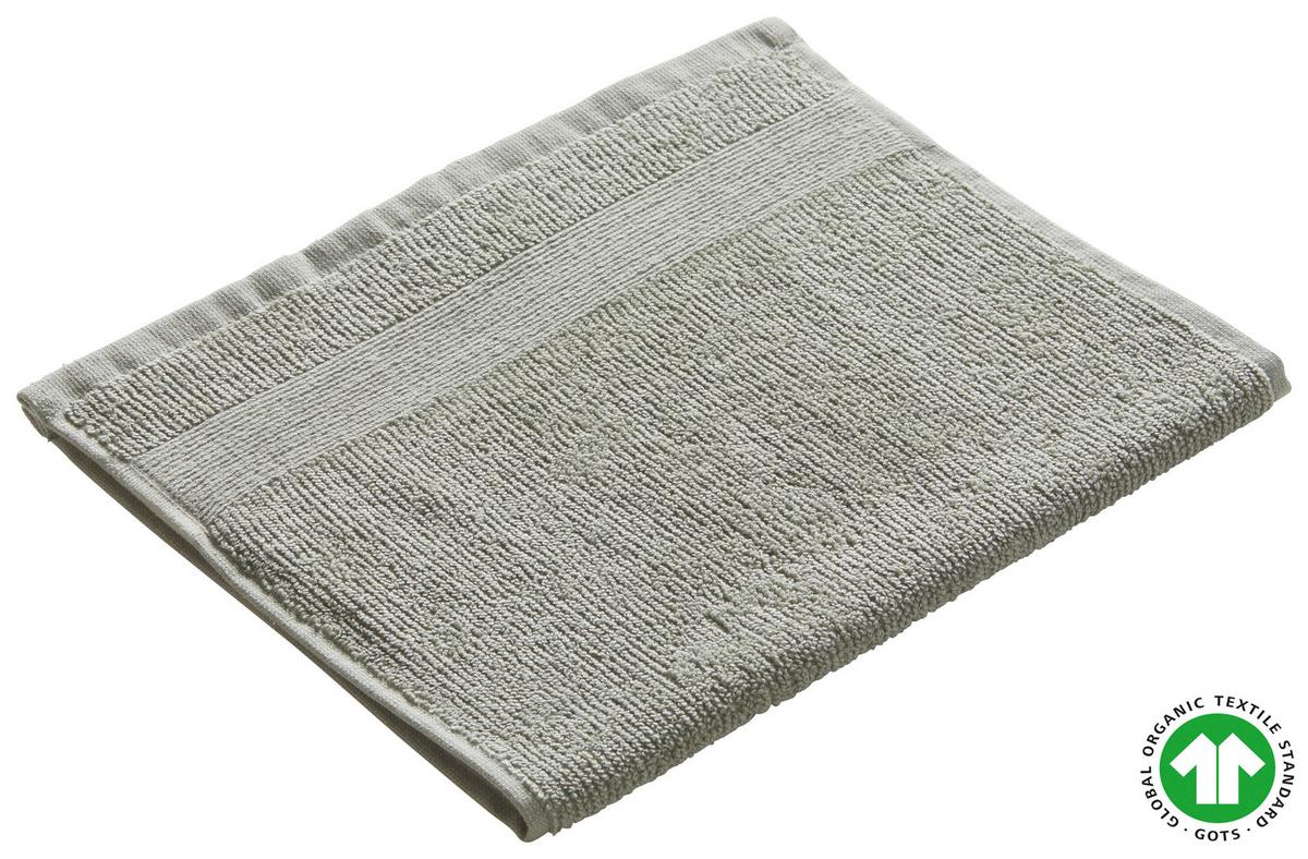 RĘCZNIK DLA GOŚCI BIO - HANNA - oliwkowa zieleń, Natur, tkanina (30/50cm) - ecoTree